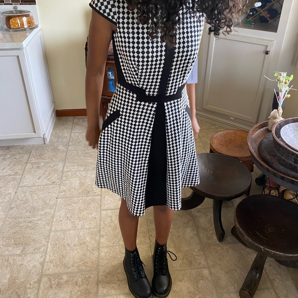 Checkers dress, size 2, midi